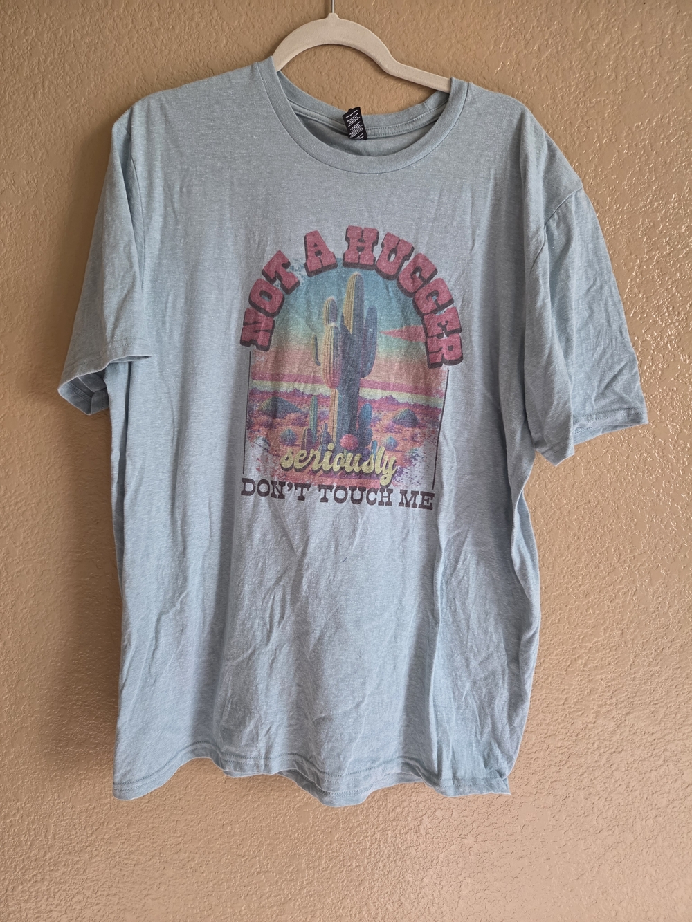 Not a hugger cactus western district tee